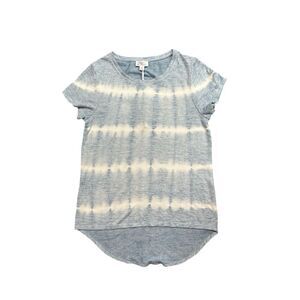Market and Spruce Blue and White Tie Dye Top Petite XS